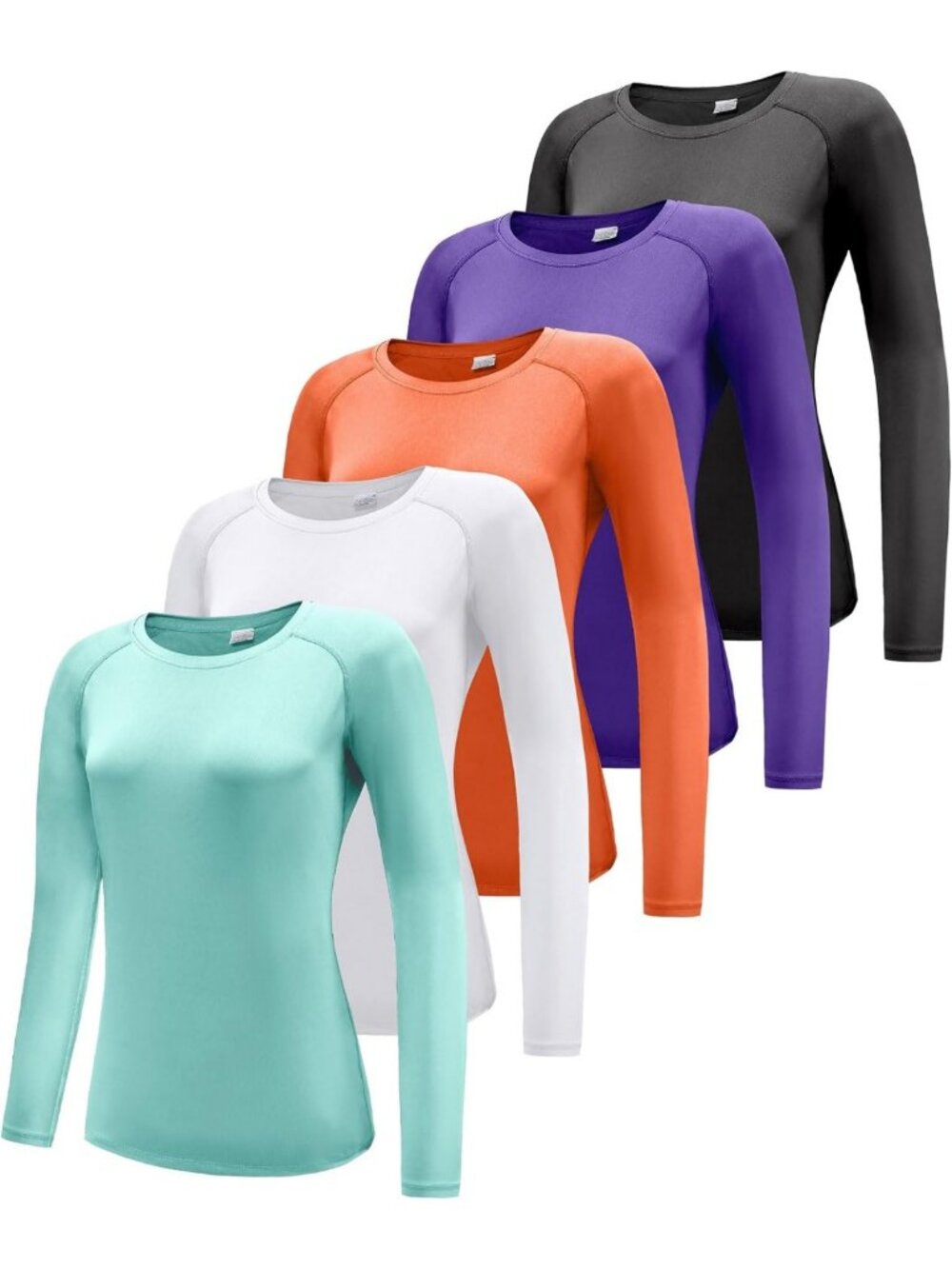 Women's Long Sleeve Quick Dry T-Shirts - UPF 50+ Sun Protection, Gym & Yoga Tops